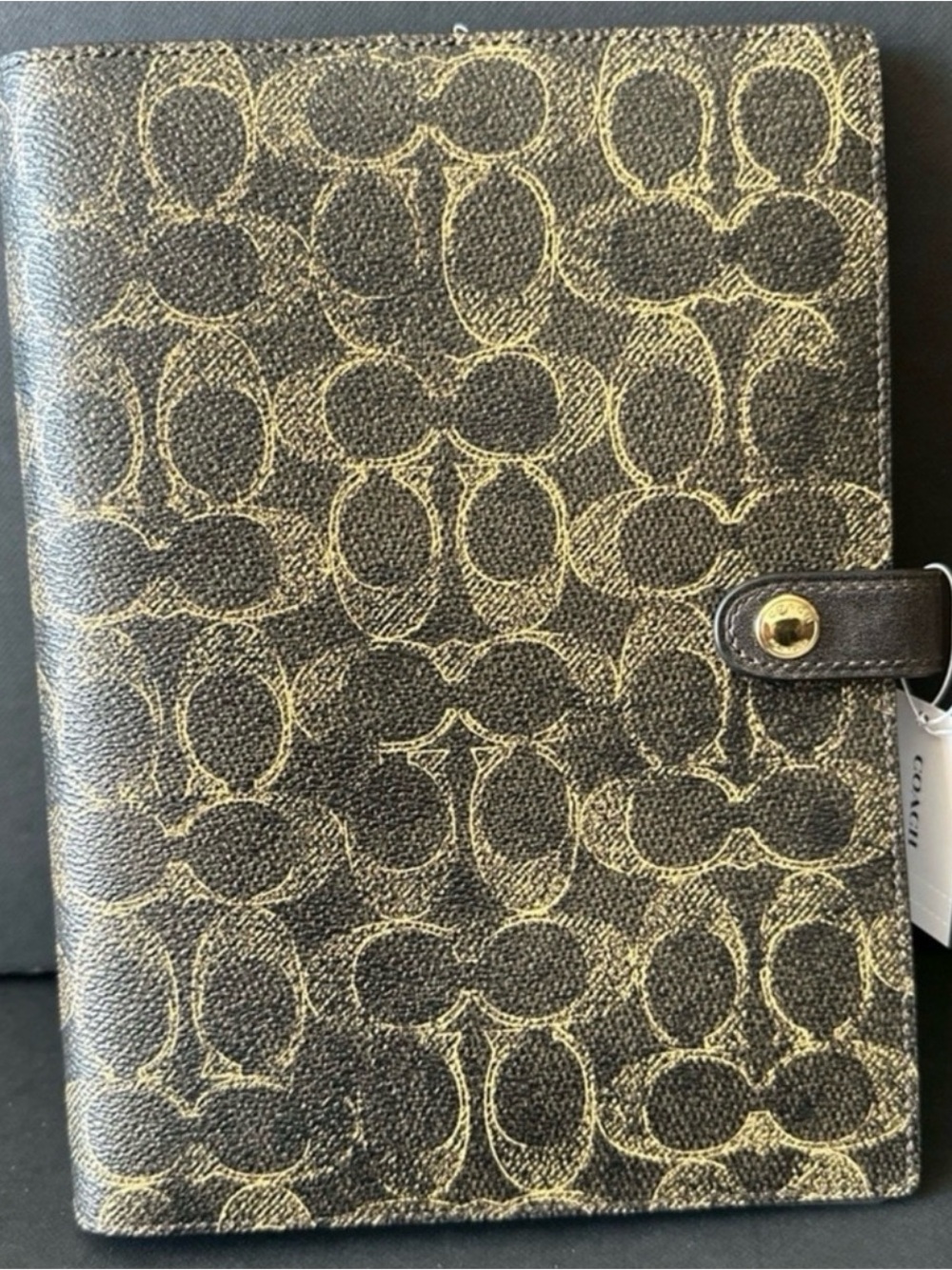 Coach Notebook In Loved Canvas NWT